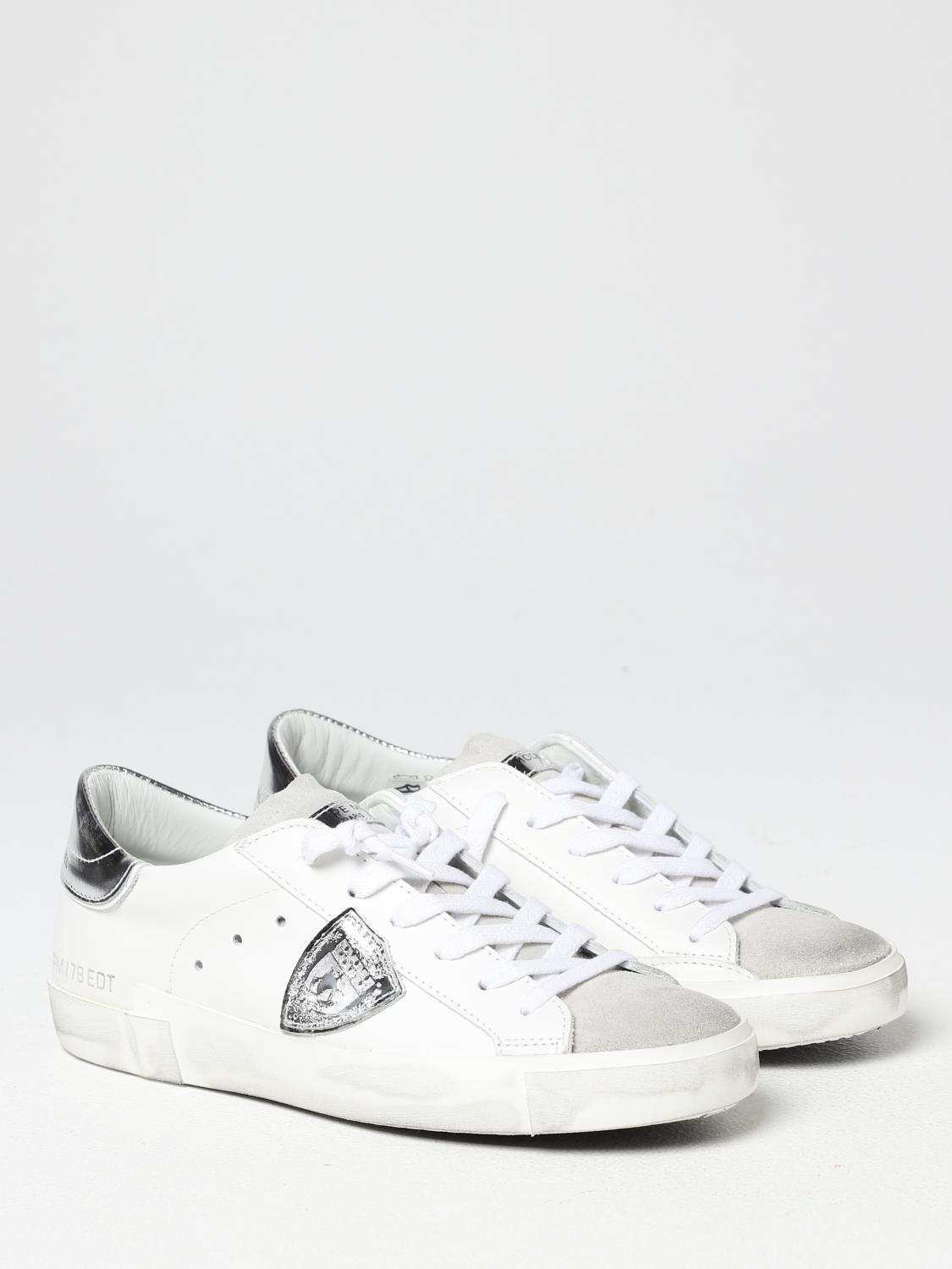 PHILIPPE MODEL SNEAKERS: Sneakers Prsx Philippe Model in pelle, Bianco - Img 2