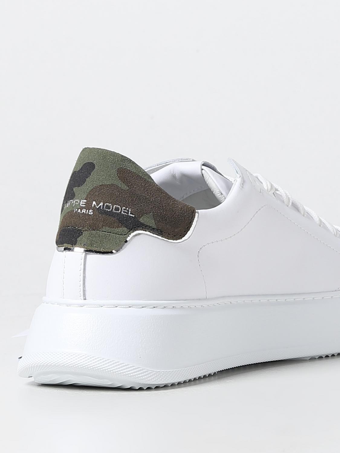 PHILIPPE MODEL SNEAKERS: Sneakers men Philippe Model, Military - Img 3