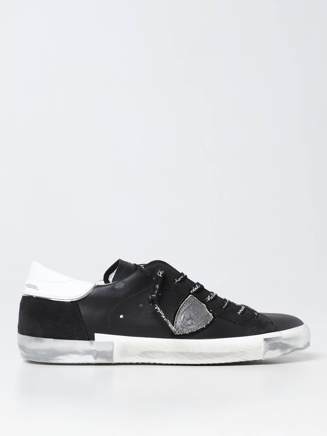 PHILIPPE MODEL SNEAKERS: Sneakers men Philippe Model, Black - Img 1
