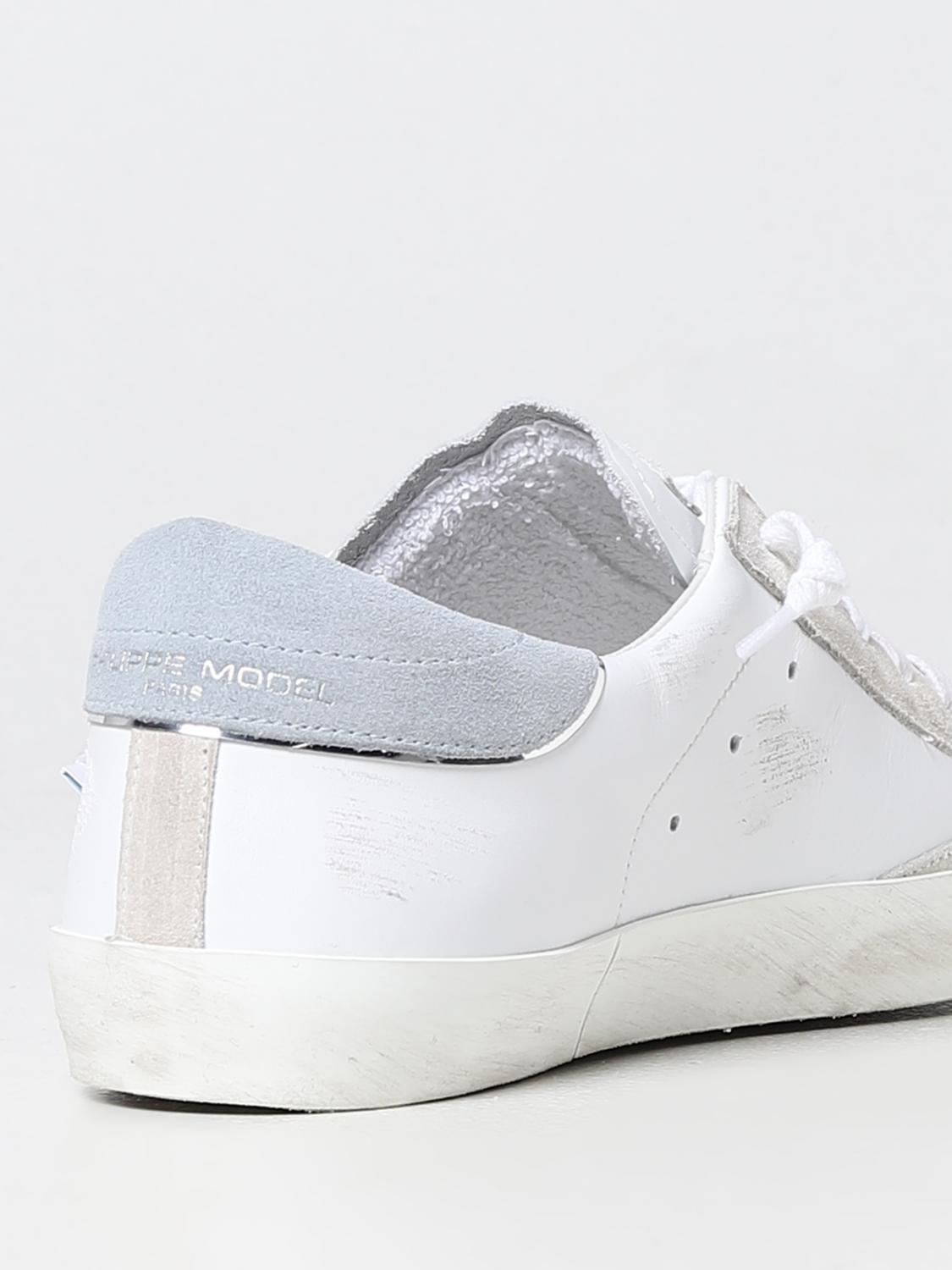 PHILIPPE MODEL SNEAKERS: Sneakers men Philippe Model, Denim - Img 3