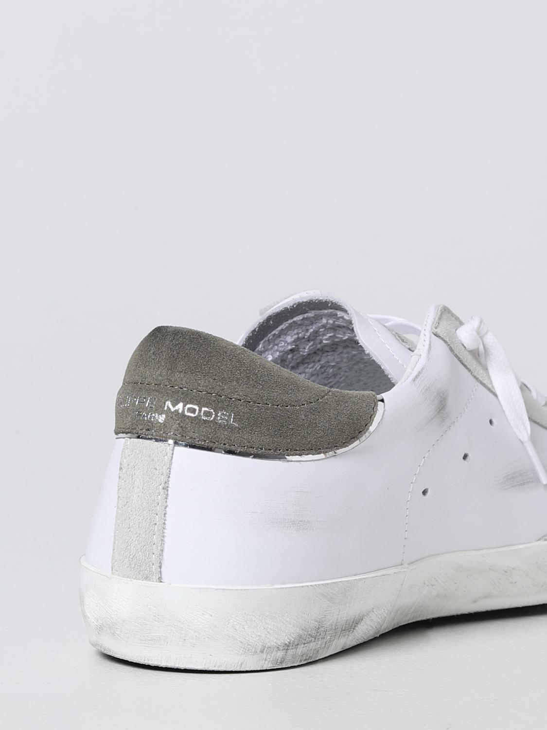 PHILIPPE MODEL SNEAKERS: Sneakers men Philippe Model, Dove Grey - Img 3