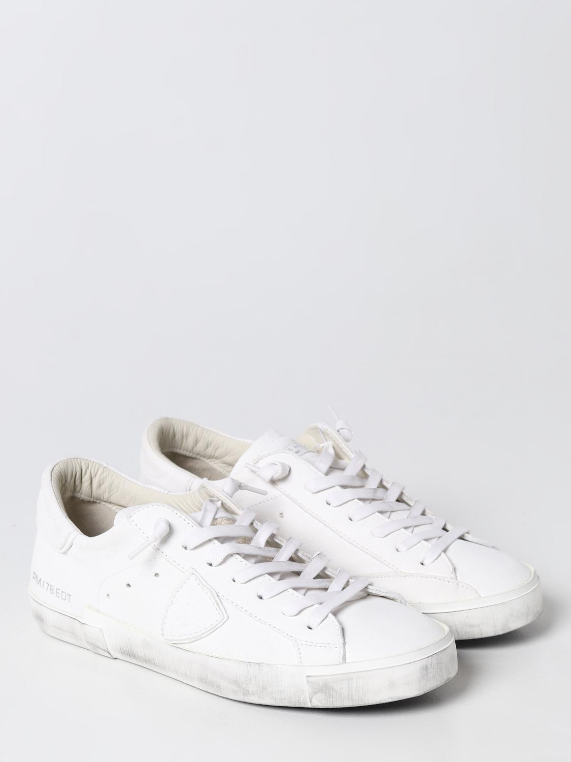 PHILIPPE MODEL SNEAKERS: Sneakers men Philippe Model, Milk - Img 2