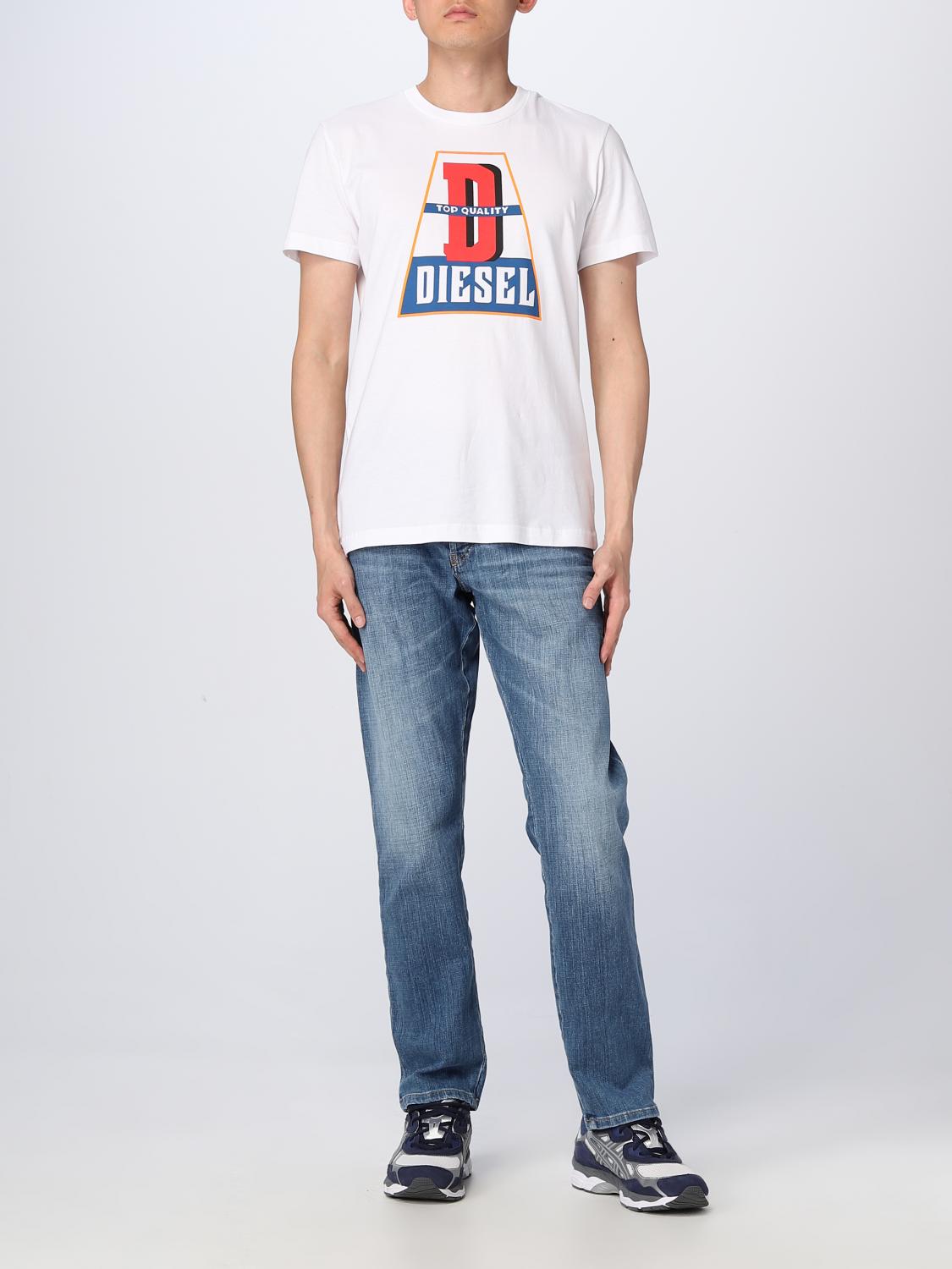 DIESEL T-SHIRT: Diesel t-shirt in cotton, White - Img 2