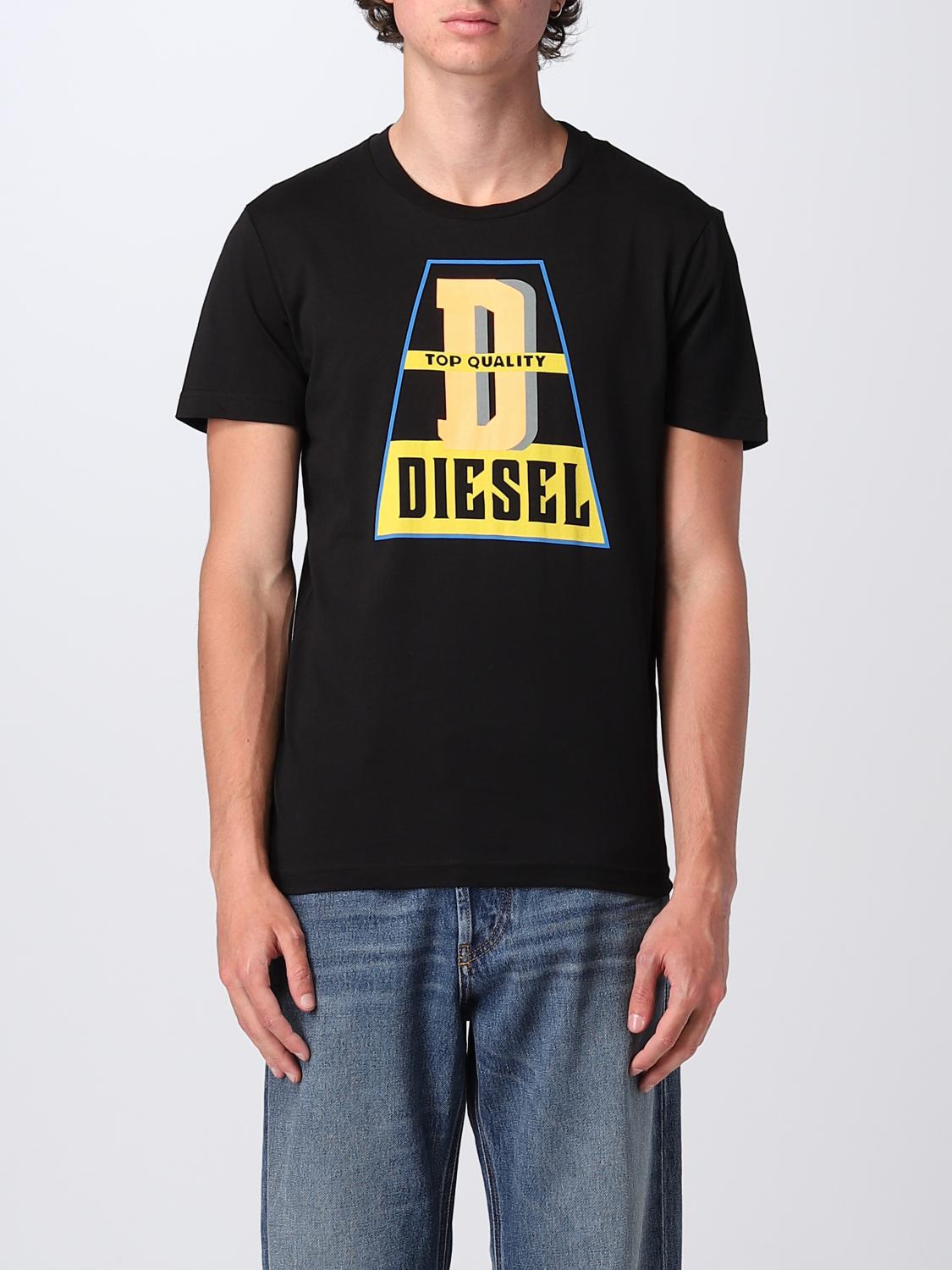 DIESEL T-SHIRT: Diesel t-shirt in cotton, Black - Img 1