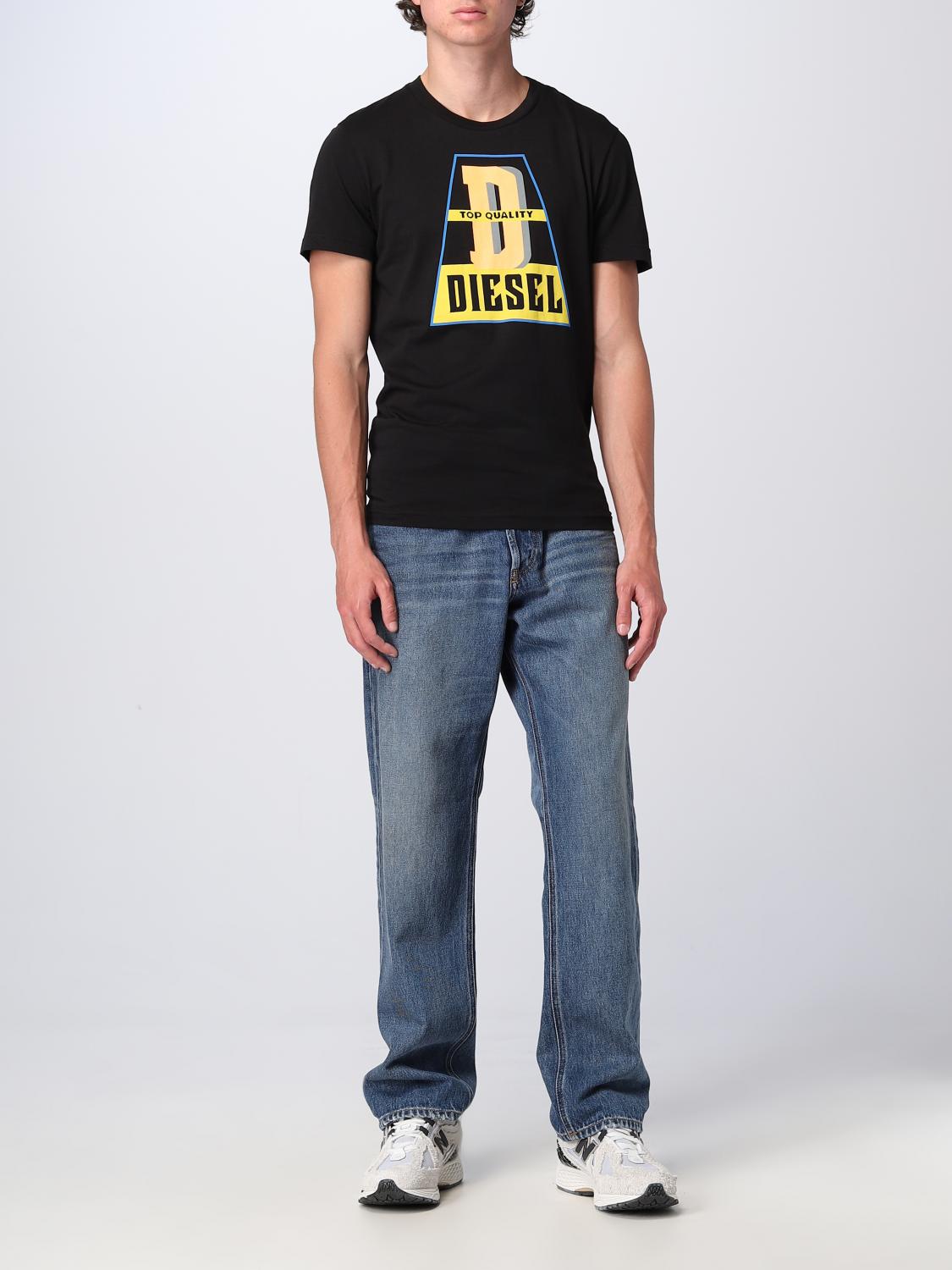 DIESEL T-SHIRT: Diesel t-shirt in cotton, Black - Img 2
