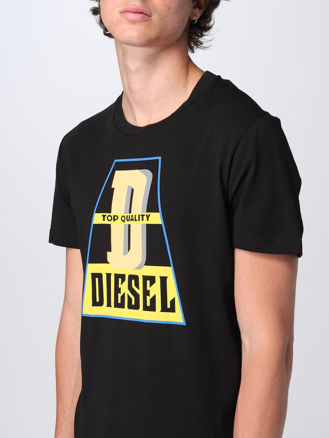 DIESEL T-SHIRT: Diesel t-shirt in cotton, Black - Img 4