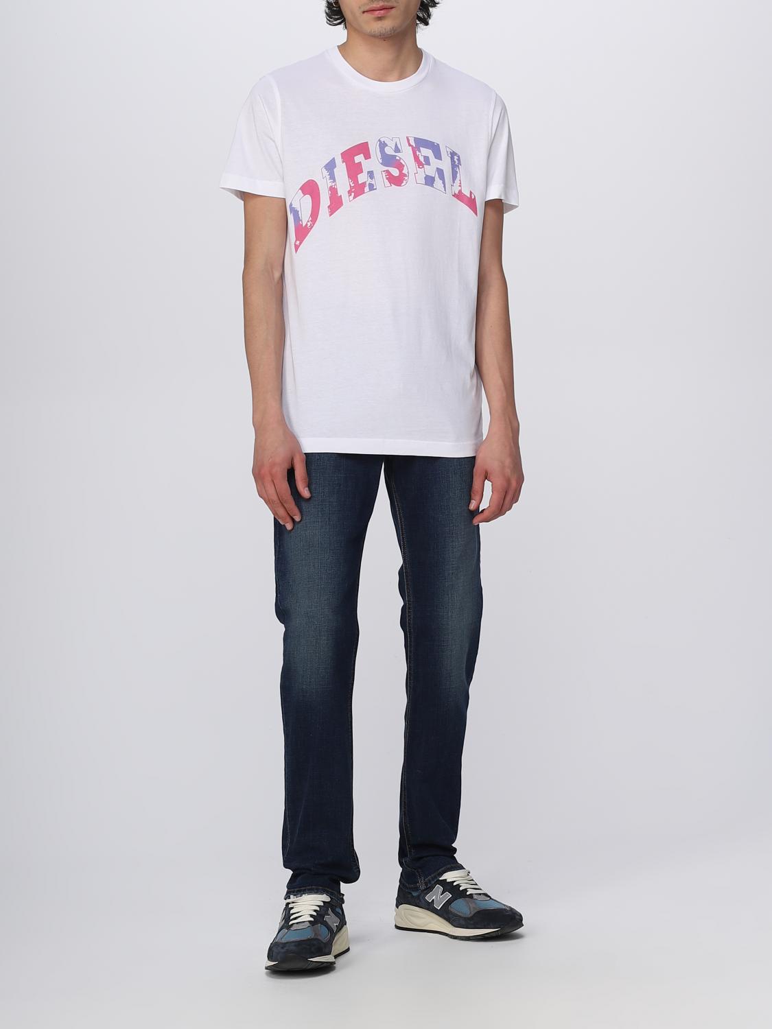 DIESEL CAMISETA: Camiseta hombre Diesel, Blanco - Img 2