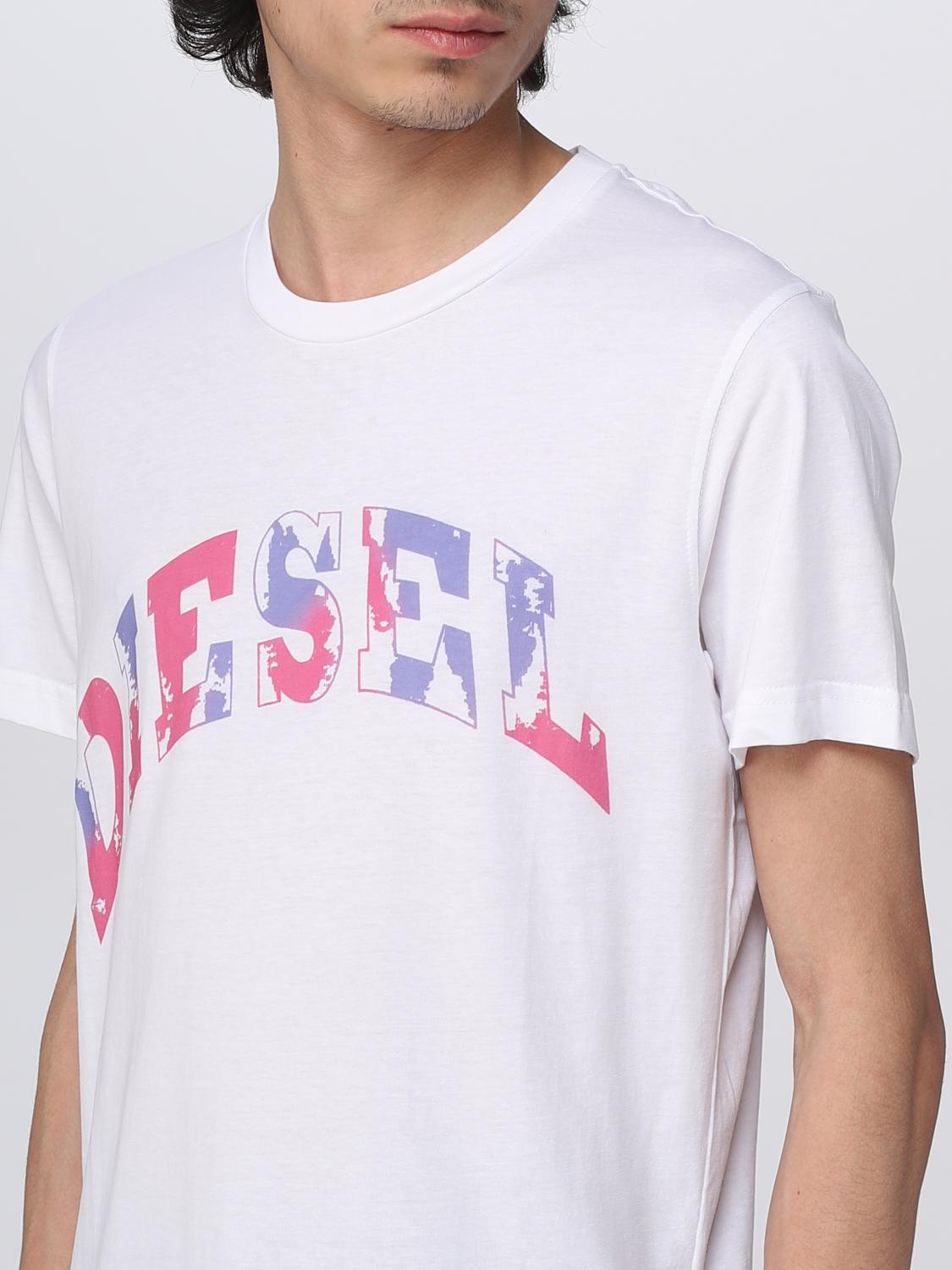 DIESEL CAMISETA: Camiseta hombre Diesel, Blanco - Img 4