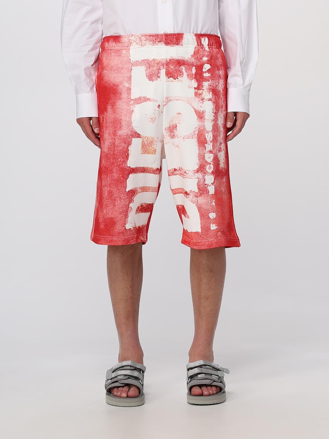 DIESEL SHORTS: Diesel cotton shorts, Red - Img 1