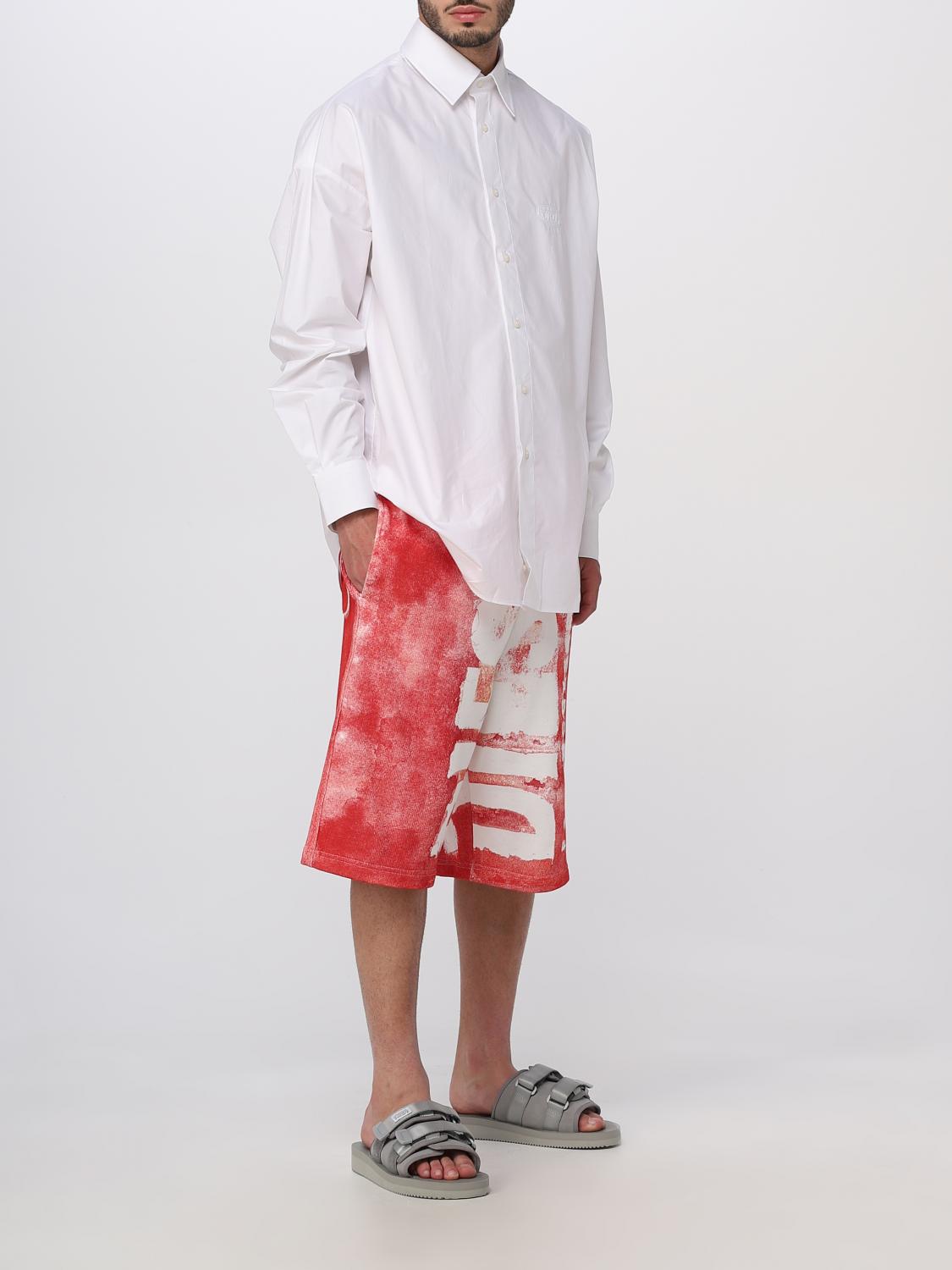 DIESEL SHORTS: Diesel cotton shorts, Red - Img 2