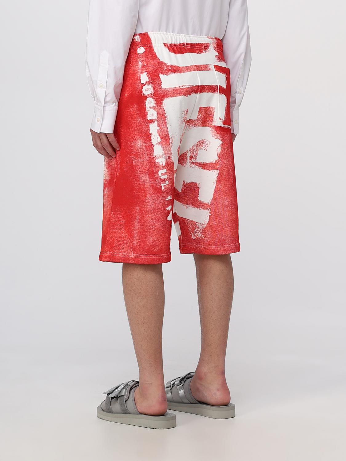 DIESEL SHORTS: Diesel cotton shorts, Red - Img 3