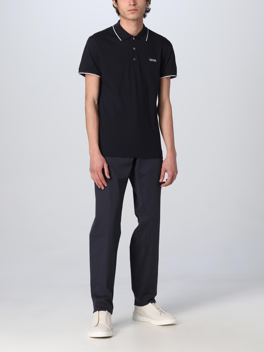 ZEGNA POLO: Polo hombre Zegna, Azul Oscuro - Img 2