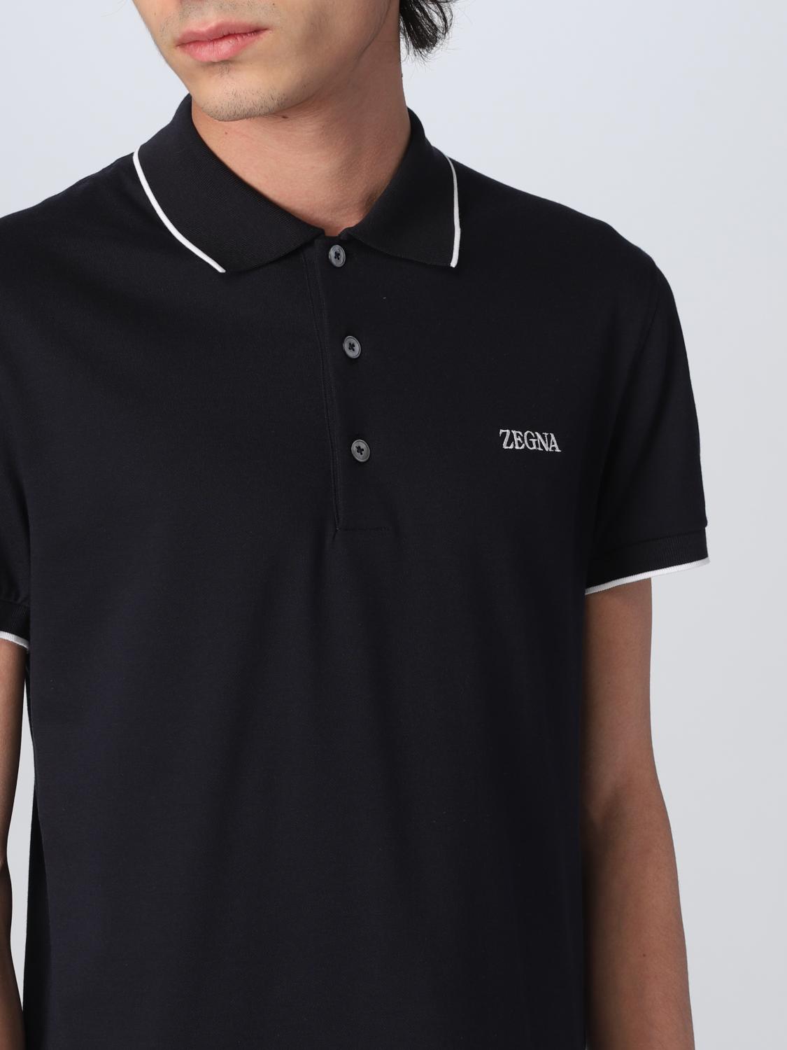 ZEGNA POLO: Polo hombre Zegna, Azul Oscuro - Img 5