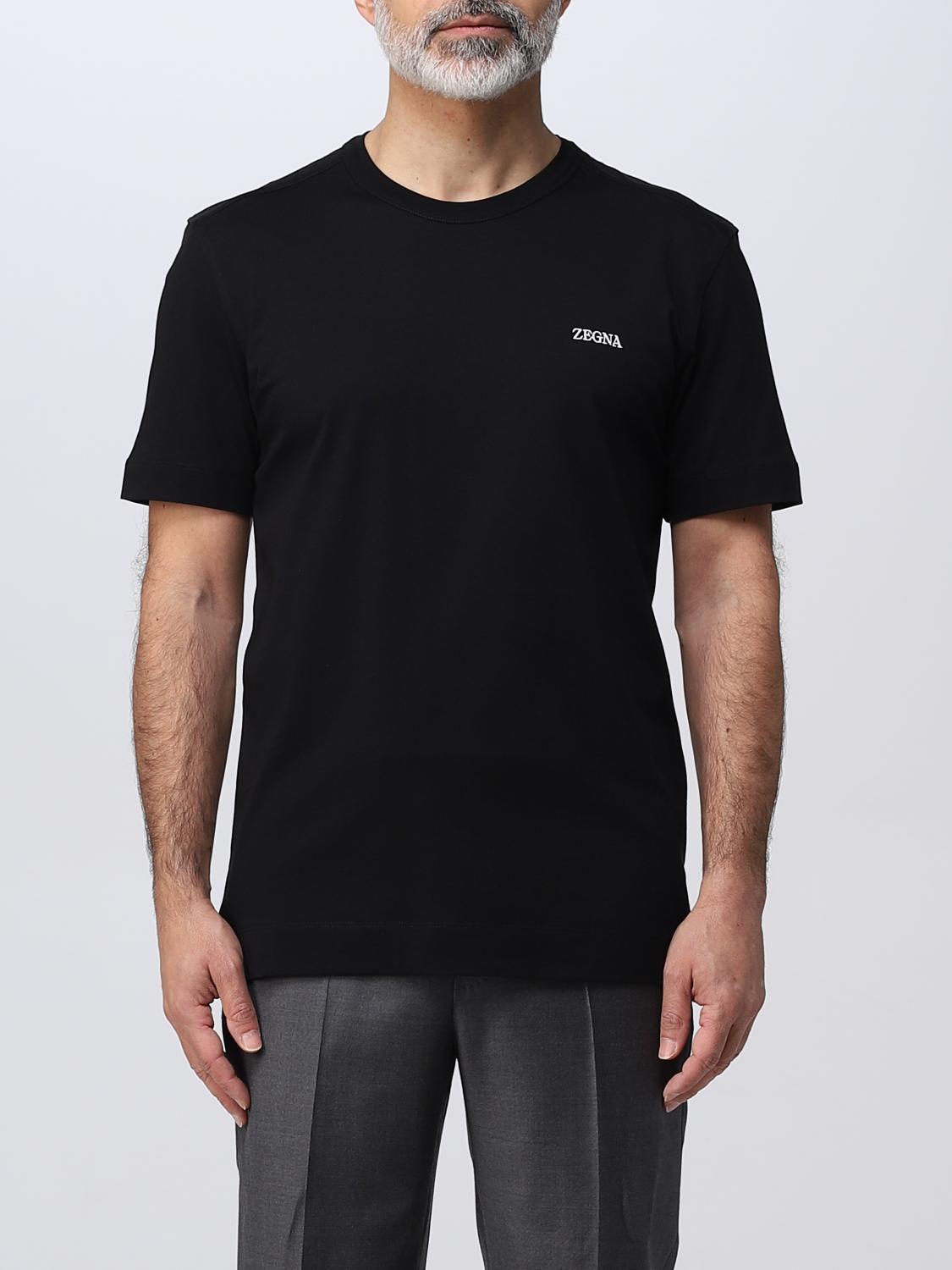 ZEGNA T-SHIRT: T-shirt men Zegna, Black - Img 1