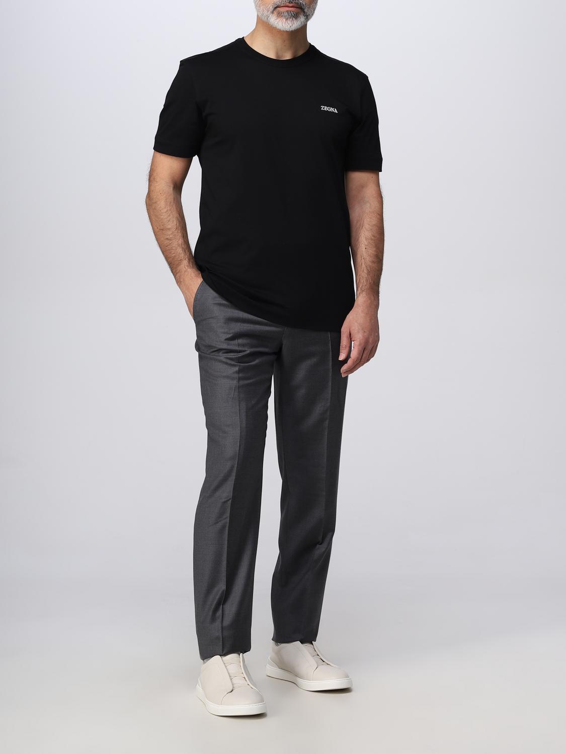 ZEGNA T-SHIRT: T-shirt men Zegna, Black - Img 2