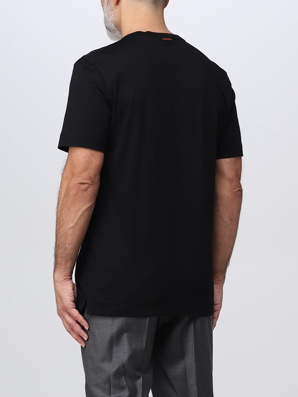 ZEGNA T-SHIRT: T-shirt men Zegna, Black - Img 3