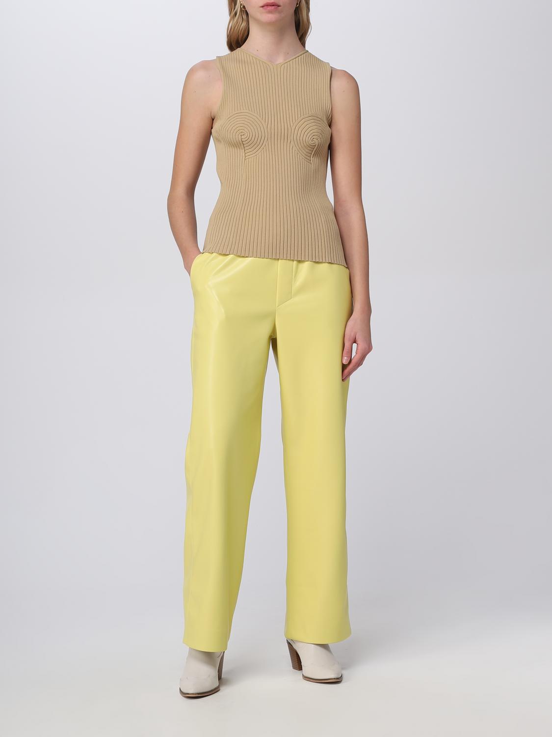 パンツ nanushka SS23 Lorca' pants (NW23RSPA01614 YELLOW) NANUSHKA: Pants woman - Yellow | Nanushka pants