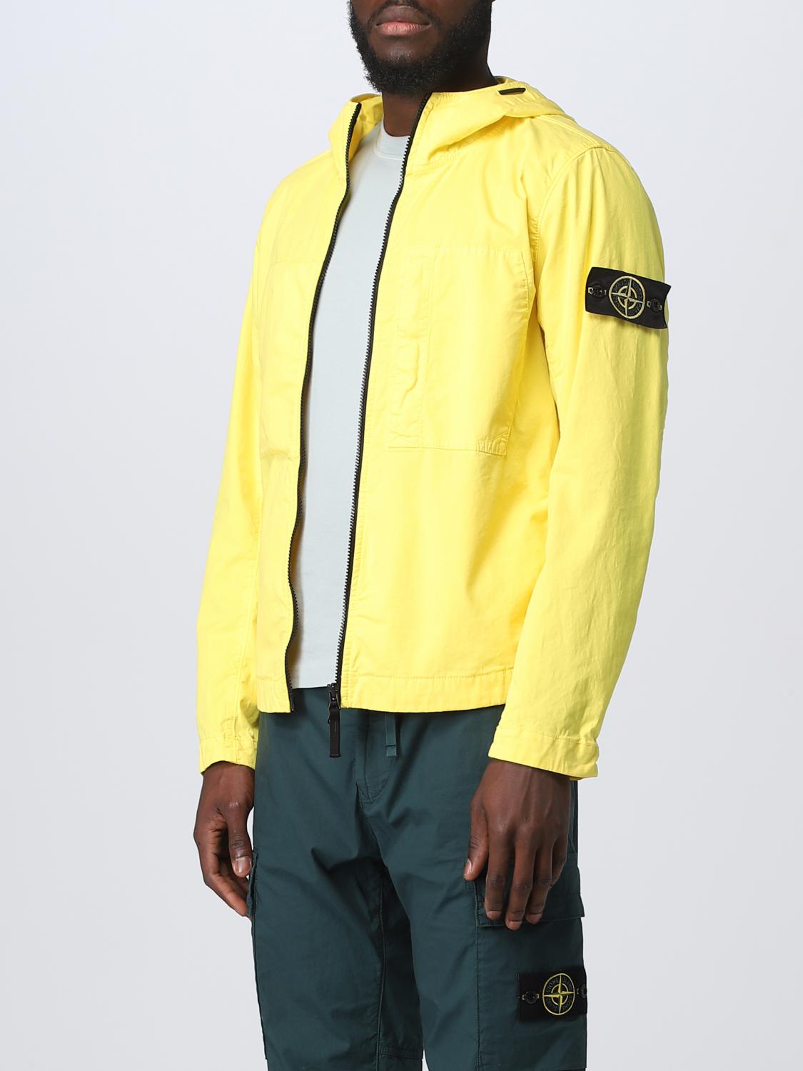 STONE ISLAND ジャケット: ジャケット メンズ Stone Island, イエロー - Img 4