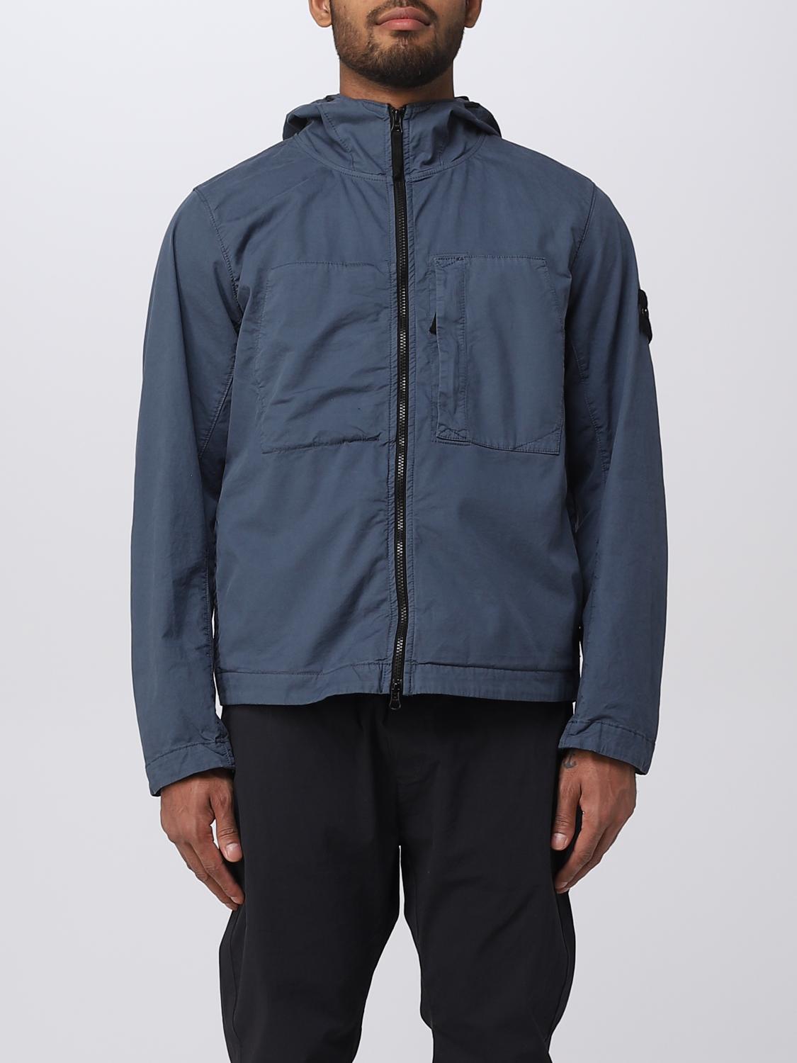 STONE ISLAND 外套: 外套 男士 Stone Island, 蓝色 1 - Img 1
