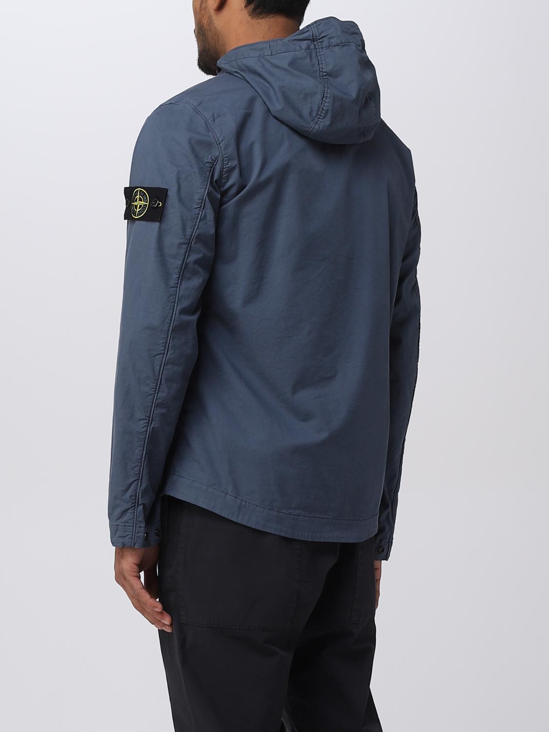 STONE ISLAND 外套: 外套 男士 Stone Island, 蓝色 1 - Img 3