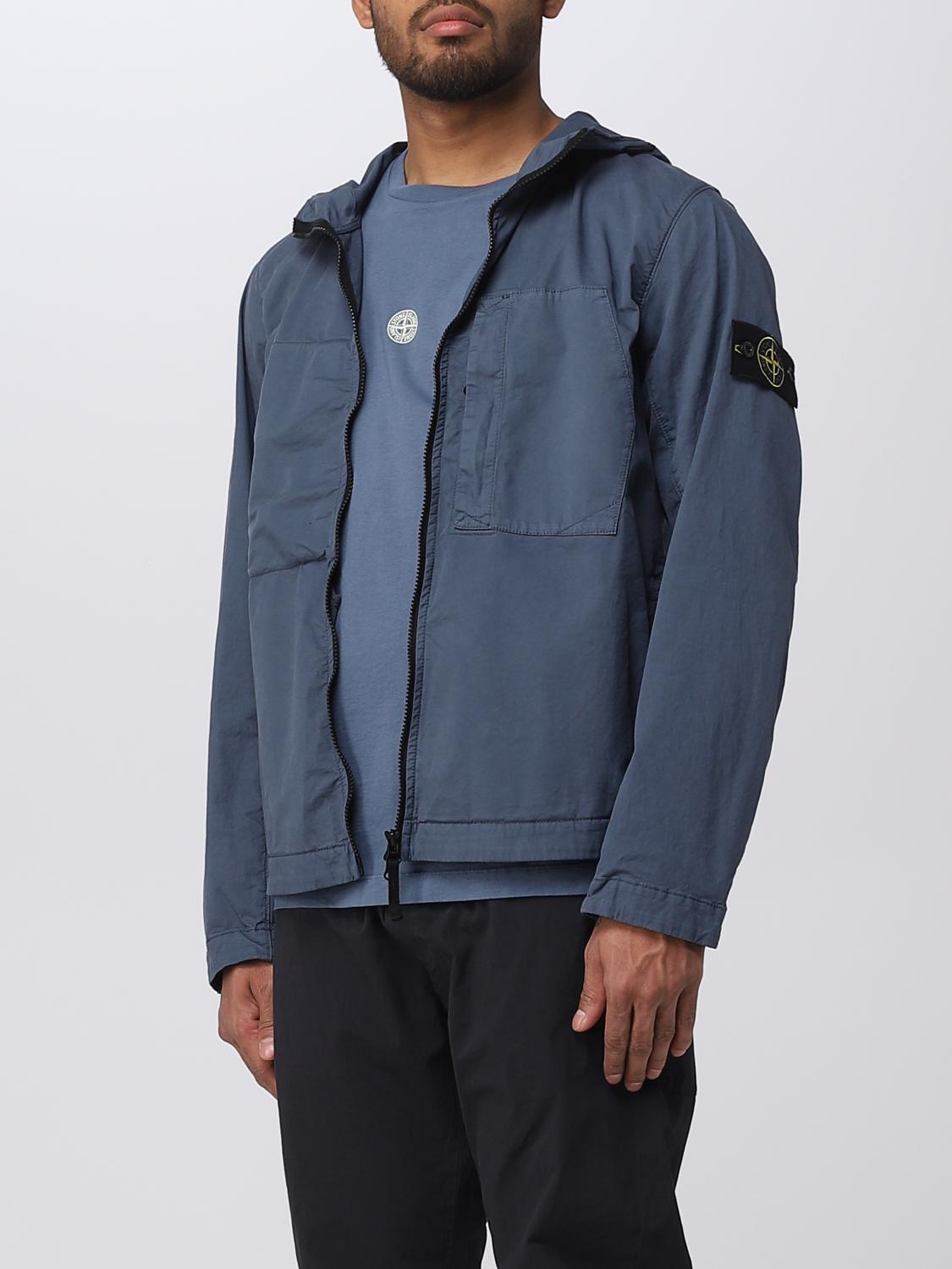 STONE ISLAND 外套: 外套 男士 Stone Island, 蓝色 1 - Img 4