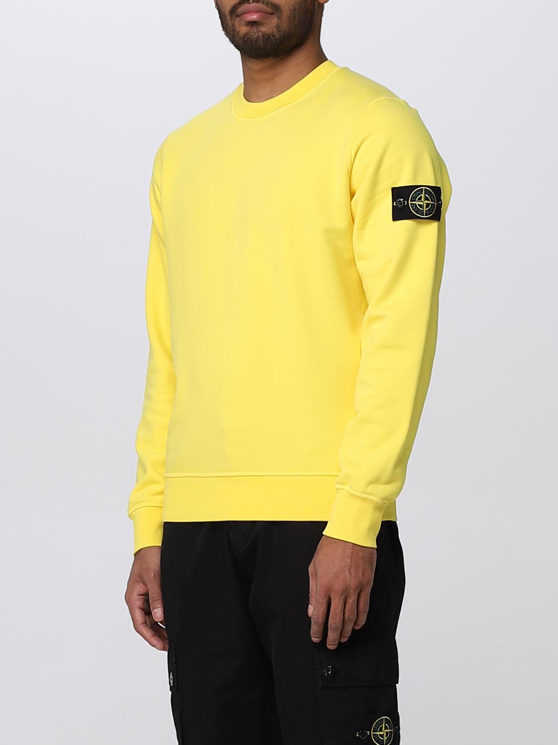 STONE ISLAND SWEATSHIRT: Sweatshirt men Stone Island, Yellow - Img 4
