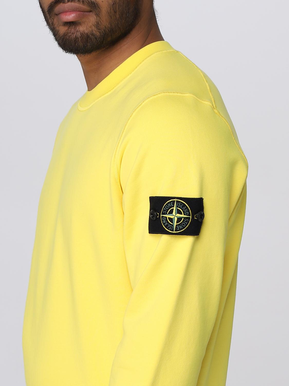 STONE ISLAND SWEATSHIRT: Sweatshirt men Stone Island, Yellow - Img 5