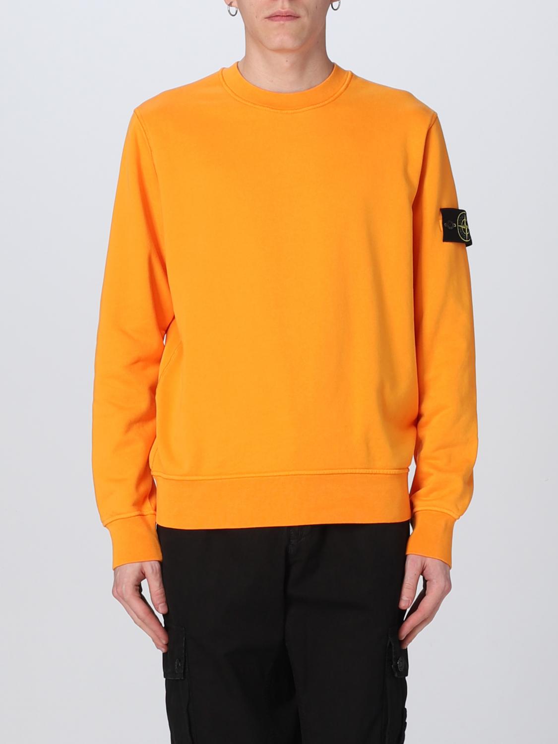 STONE ISLAND SWEATSHIRT: Sweatshirt men Stone Island, Orange - Img 1