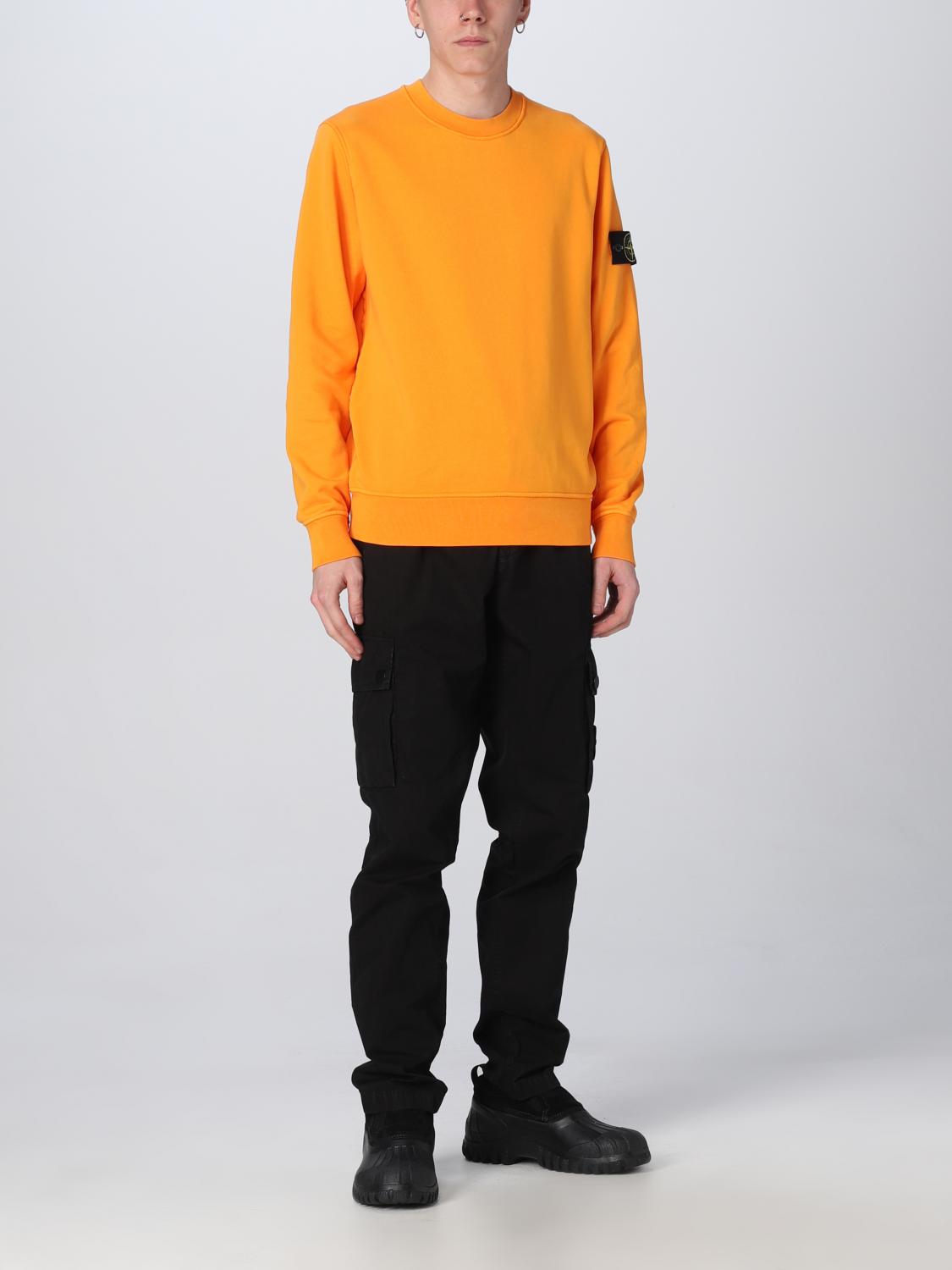 STONE ISLAND SWEATSHIRT: Sweatshirt men Stone Island, Orange - Img 2