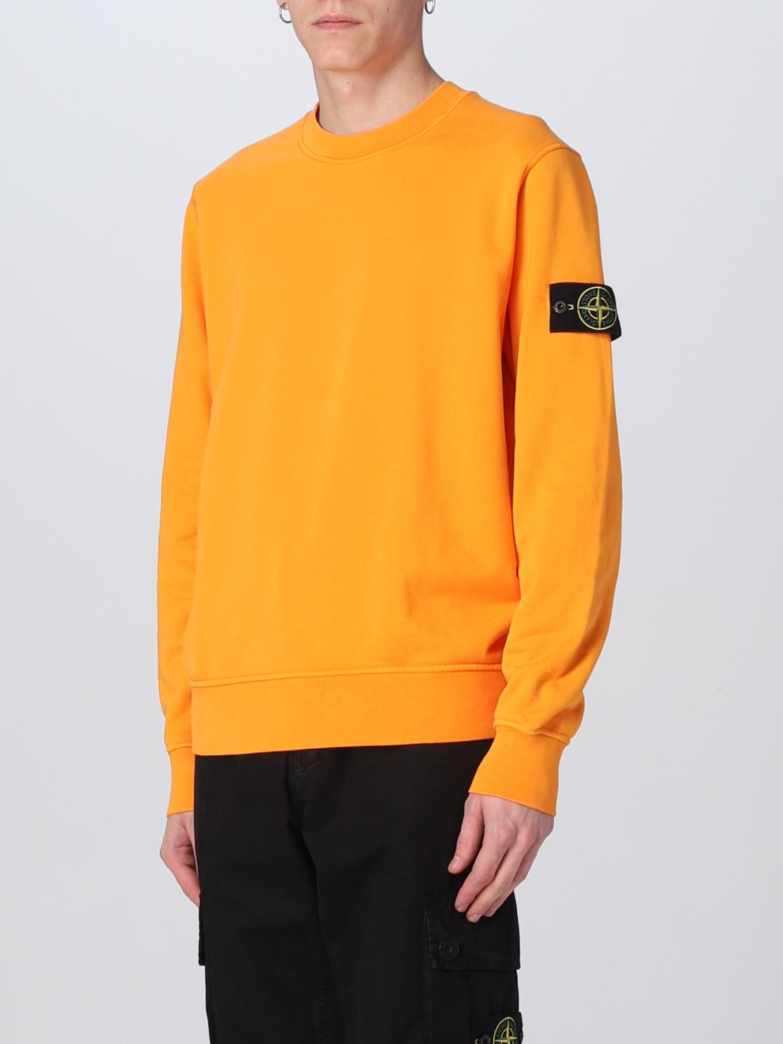 STONE ISLAND SWEATSHIRT: Sweatshirt men Stone Island, Orange - Img 4