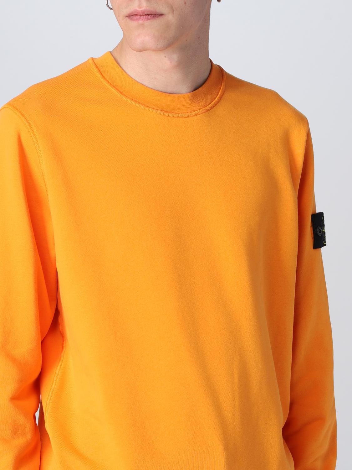 STONE ISLAND SWEATSHIRT: Sweatshirt men Stone Island, Orange - Img 5
