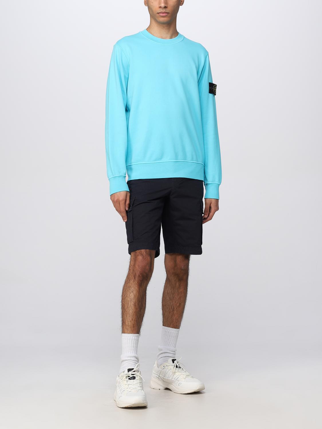 STONE ISLAND SWEATSHIRT: Sweatshirt men Stone Island, Turquoise - Img 2