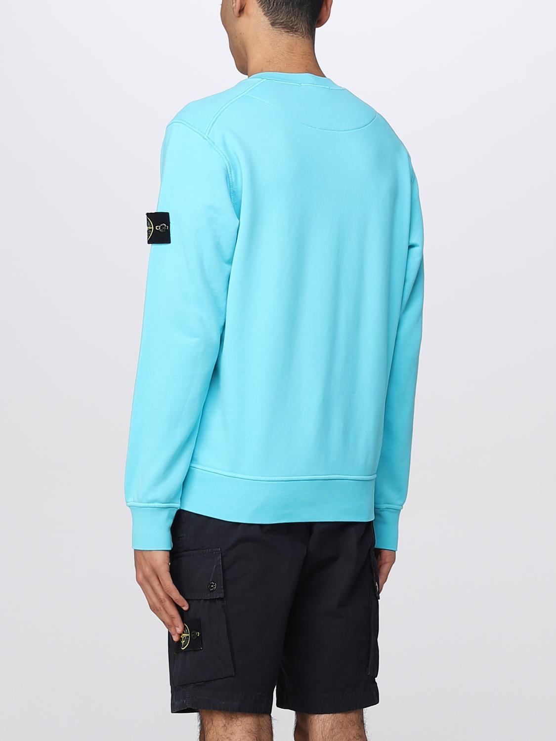 STONE ISLAND SWEATSHIRT: Sweatshirt men Stone Island, Turquoise - Img 3