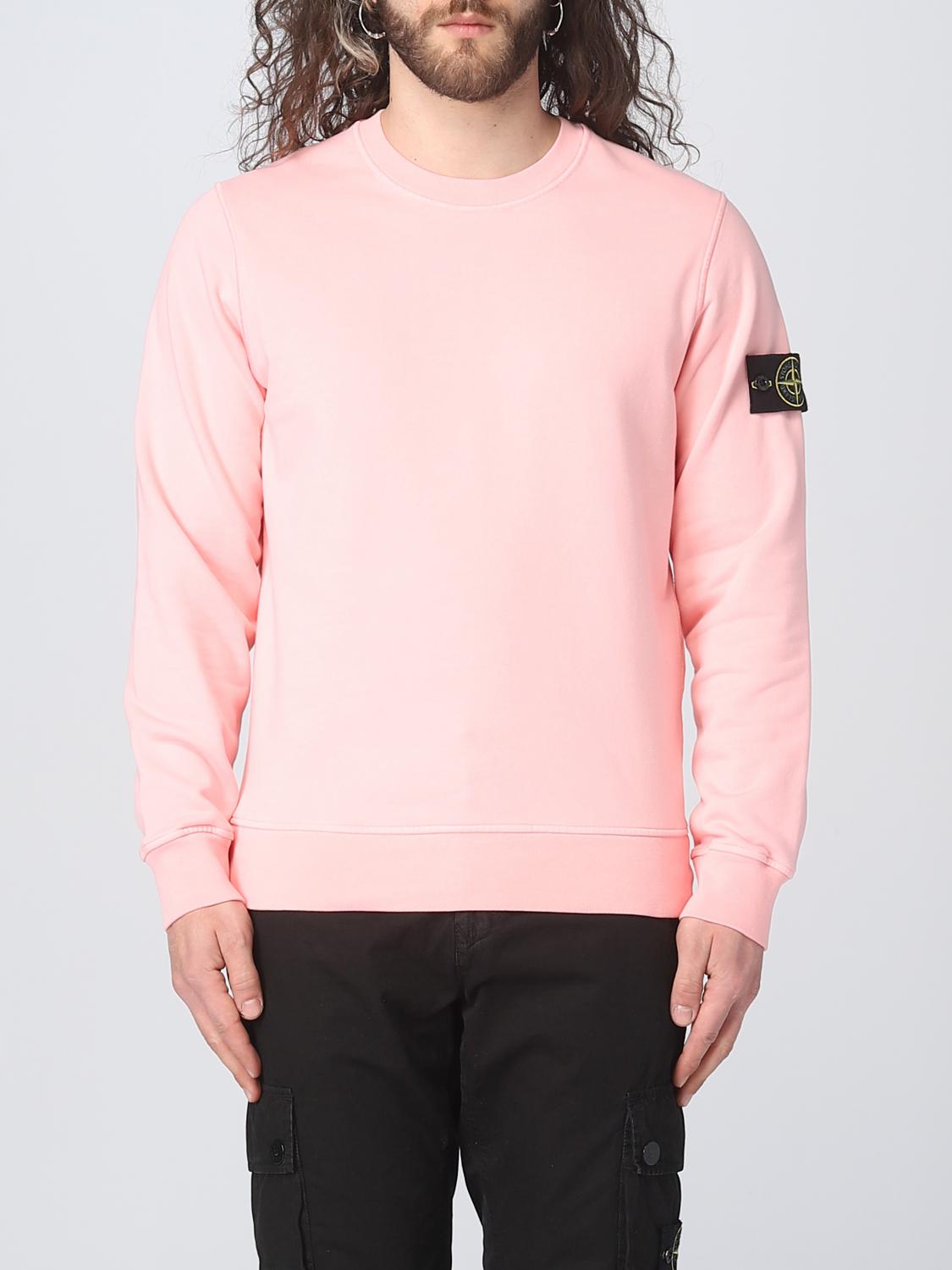 STONE ISLAND SWEATSHIRT: Sweatshirt men Stone Island, Pink - Img 1