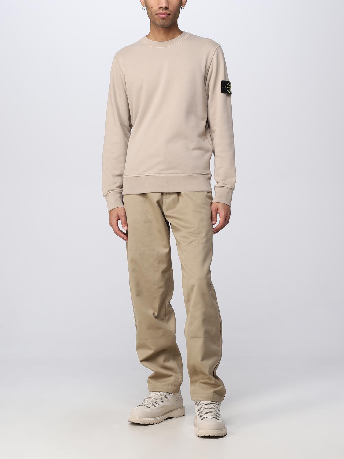 STONE ISLAND 卫衣: 卫衣 男士 Stone Island, 米色 - Img 2