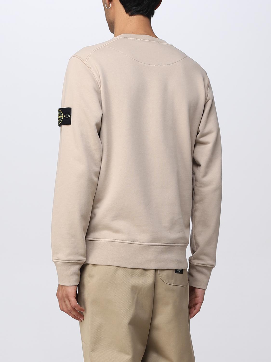 STONE ISLAND 卫衣: 卫衣 男士 Stone Island, 米色 - Img 3