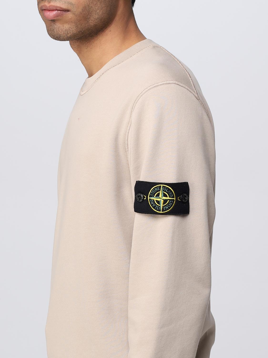 STONE ISLAND 卫衣: 卫衣 男士 Stone Island, 米色 - Img 5