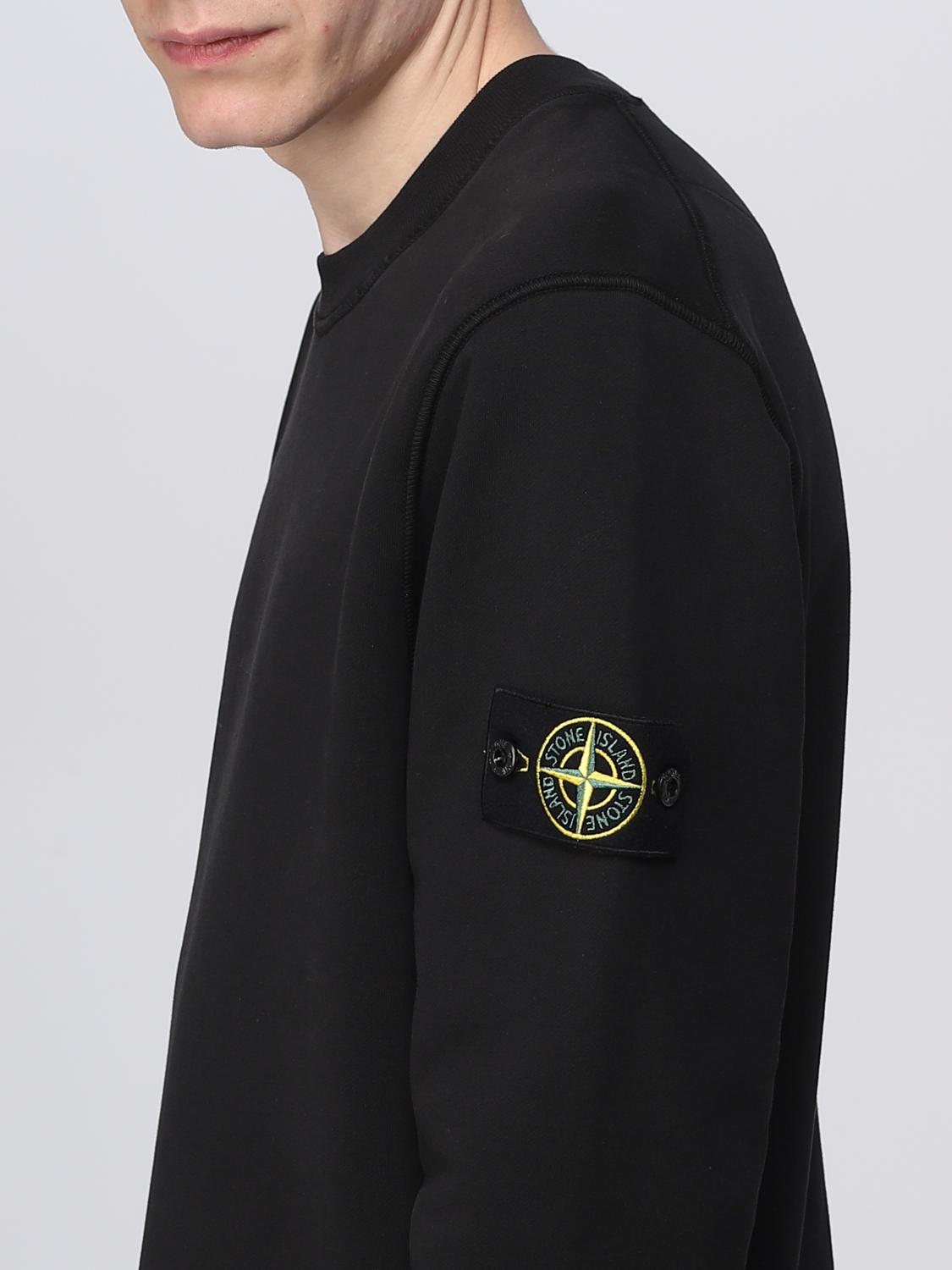 STONE ISLAND スウェットシャツ: スウェットシャツ メンズ Stone Island, ブラック 1 - Img 5