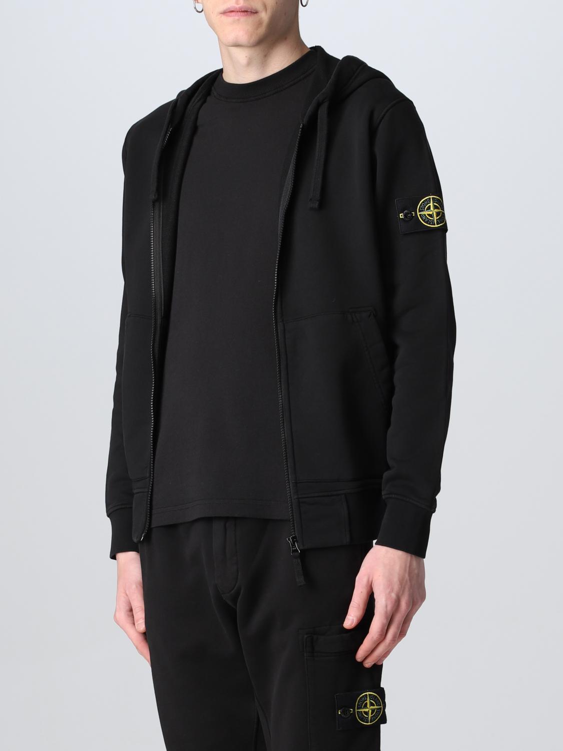 STONE ISLAND SUDADERA: Sudadera hombre Stone Island, Negro - Img 4