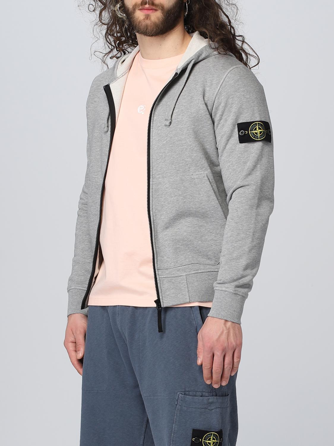 STONE ISLAND SUDADERA: Sudadera hombre Stone Island, Grisáceo - Img 4