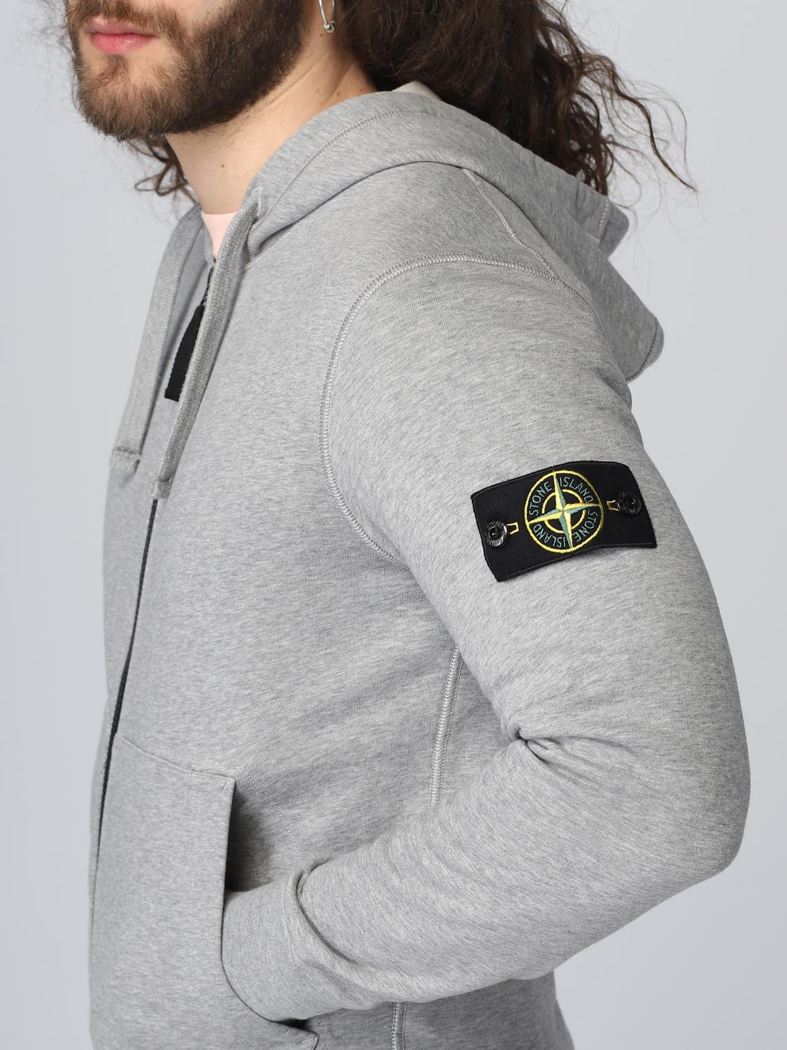 STONE ISLAND SUDADERA: Sudadera hombre Stone Island, Grisáceo - Img 5
