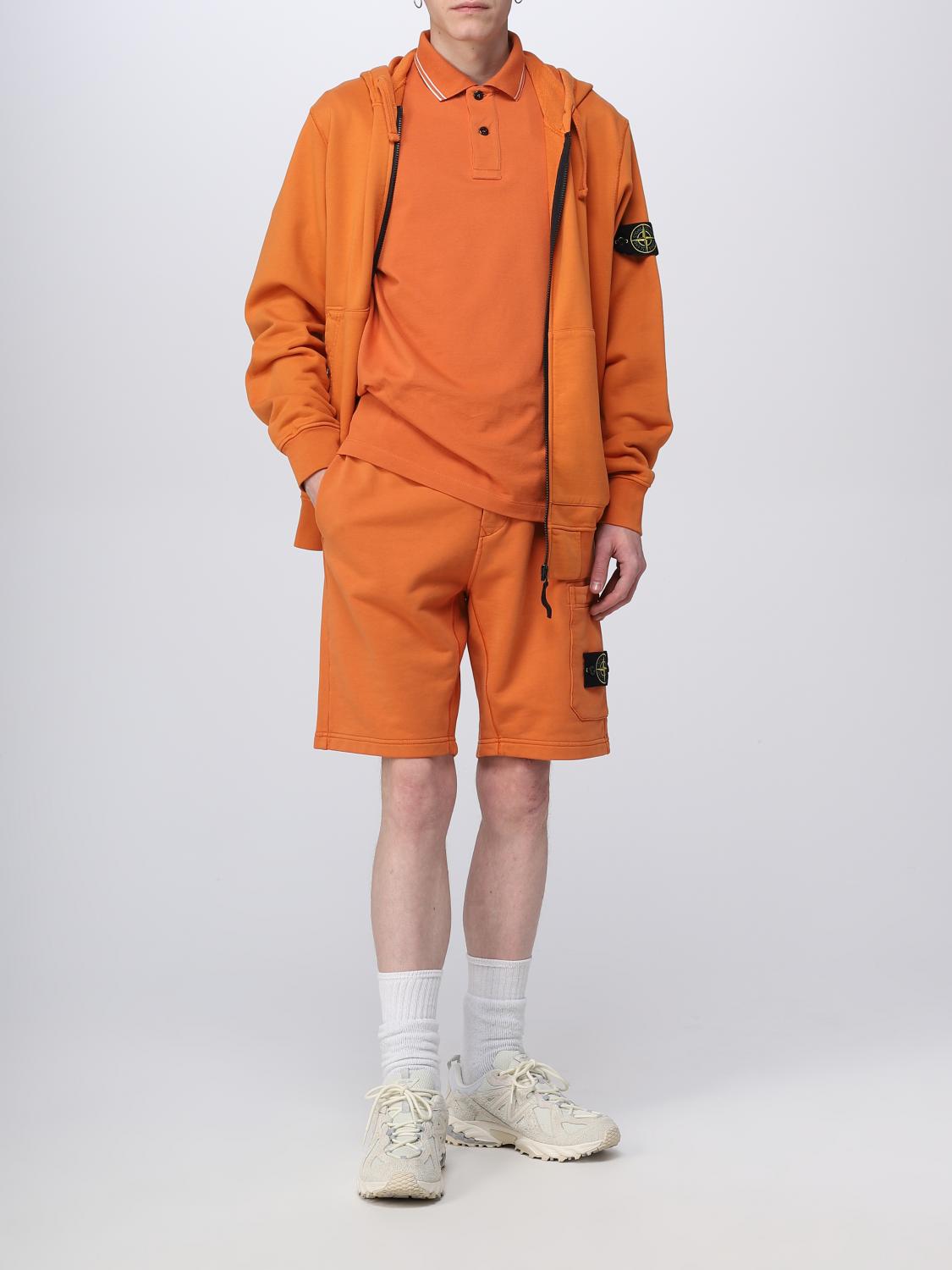 STONE ISLAND FELPA: Felpa Stone Island in cotone, Mattone - Img 2