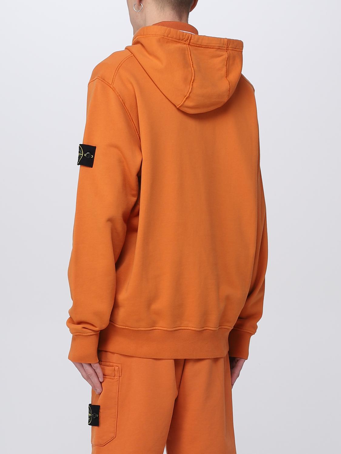 STONE ISLAND FELPA: Felpa Stone Island in cotone, Mattone - Img 3