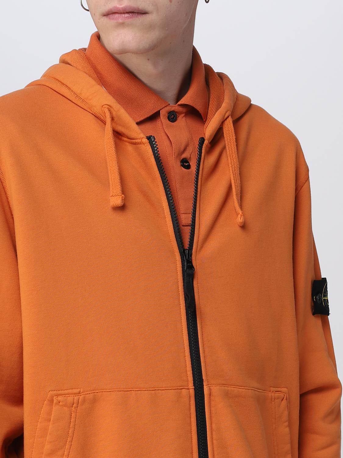 STONE ISLAND FELPA: Felpa Stone Island in cotone, Mattone - Img 5