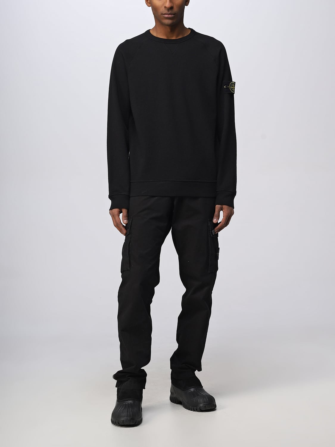 STONE ISLAND 스웨트셔츠: 스웨트셔츠 남성 Stone Island, 블랙 - Img 2