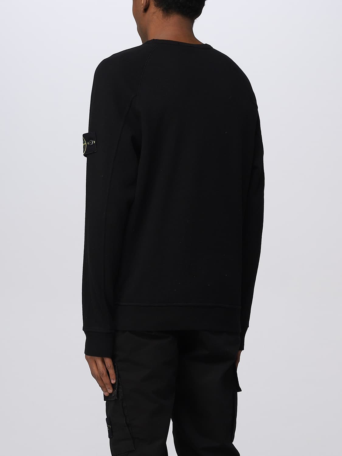 STONE ISLAND 스웨트셔츠: 스웨트셔츠 남성 Stone Island, 블랙 - Img 3