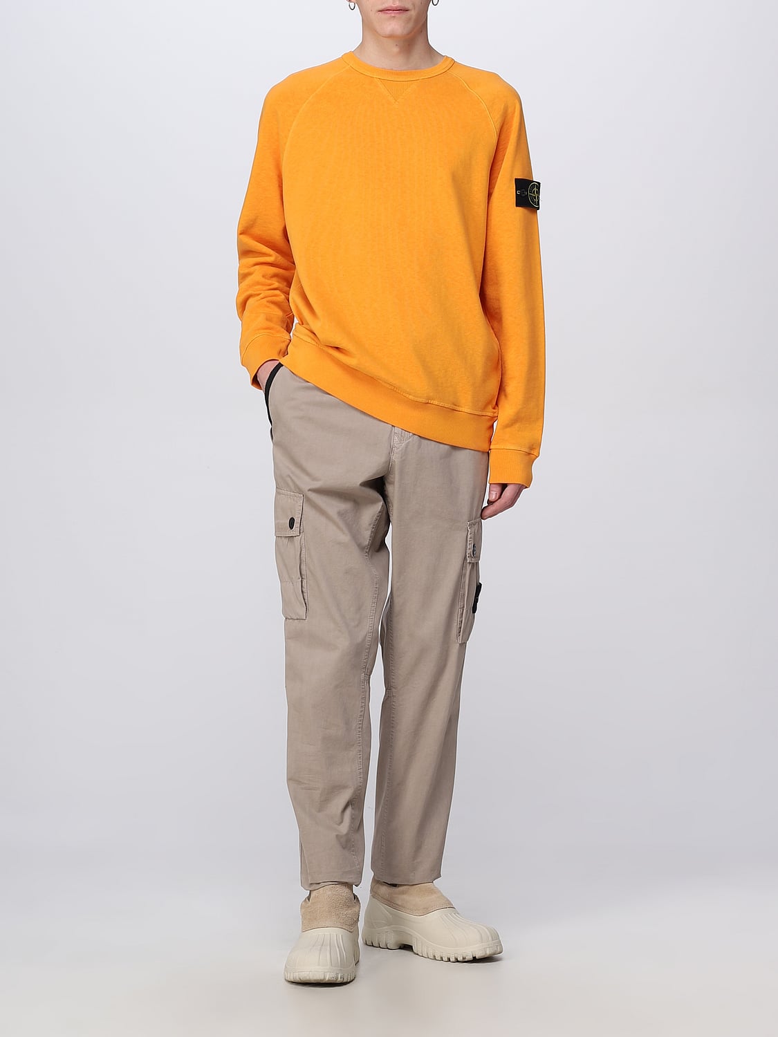STONE ISLAND SUDADERA: Sudadera hombre Stone Island, Naranja - Img 2