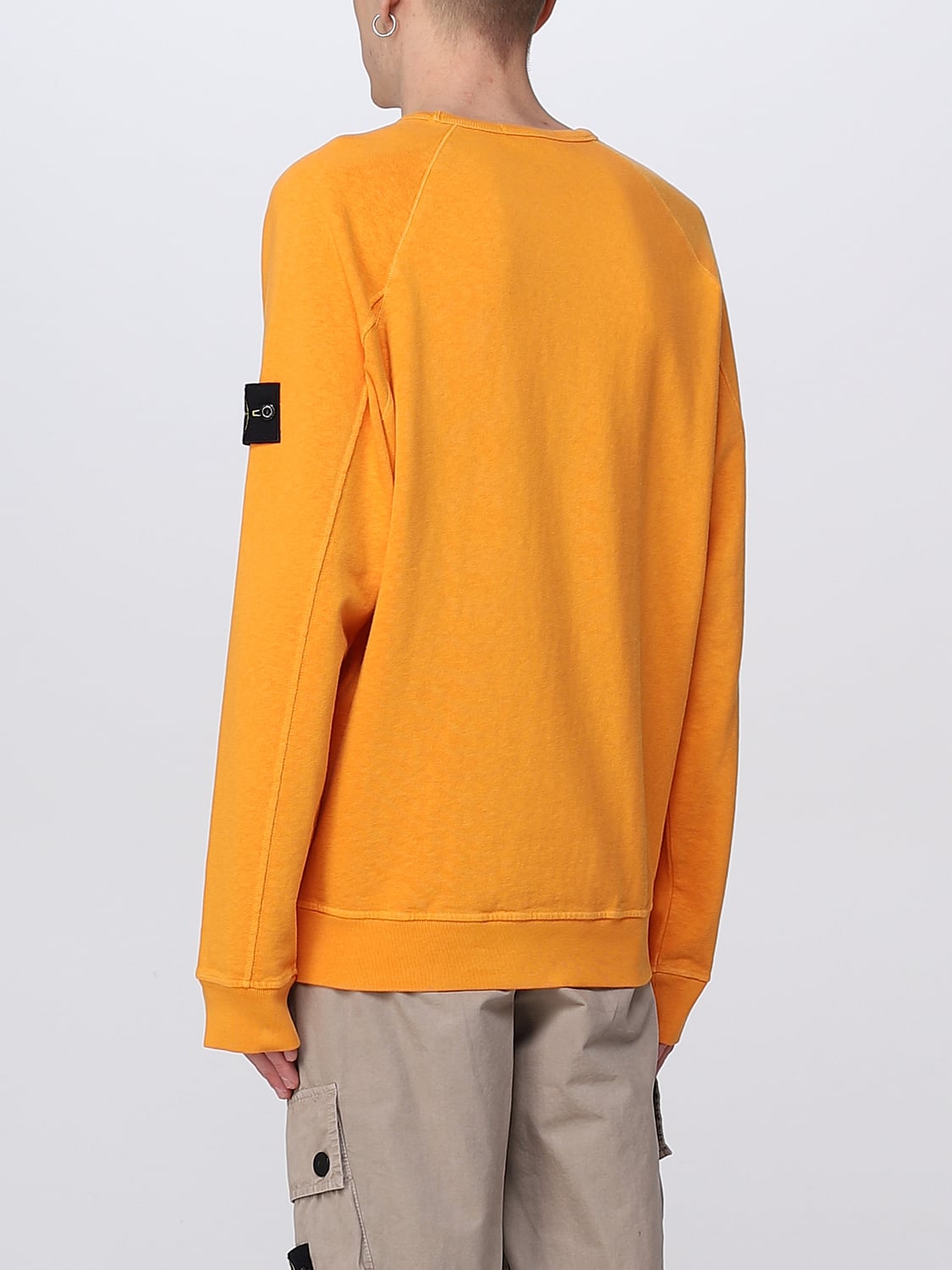STONE ISLAND SUDADERA: Sudadera hombre Stone Island, Naranja - Img 3