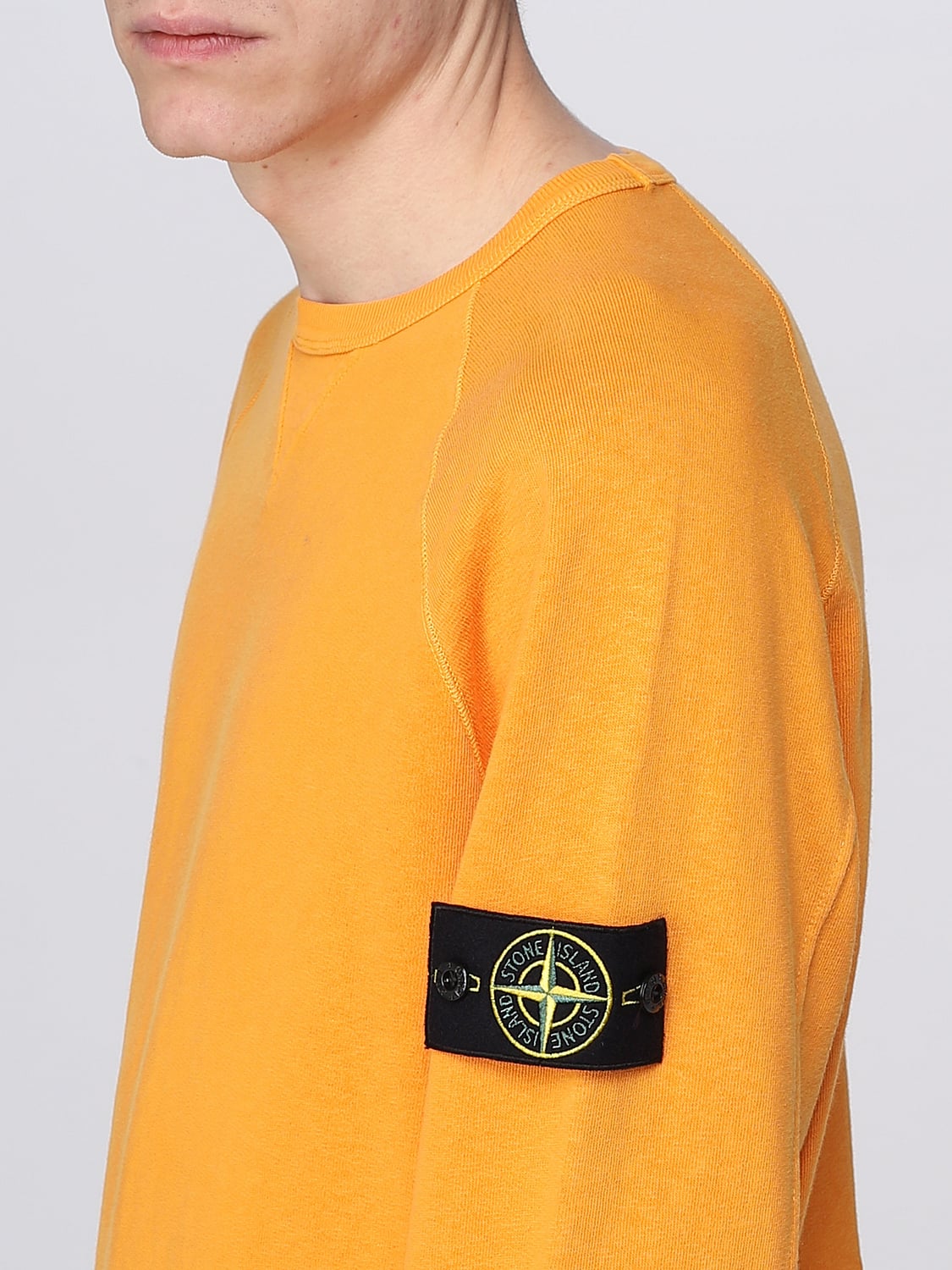 STONE ISLAND SUDADERA: Sudadera hombre Stone Island, Naranja - Img 5