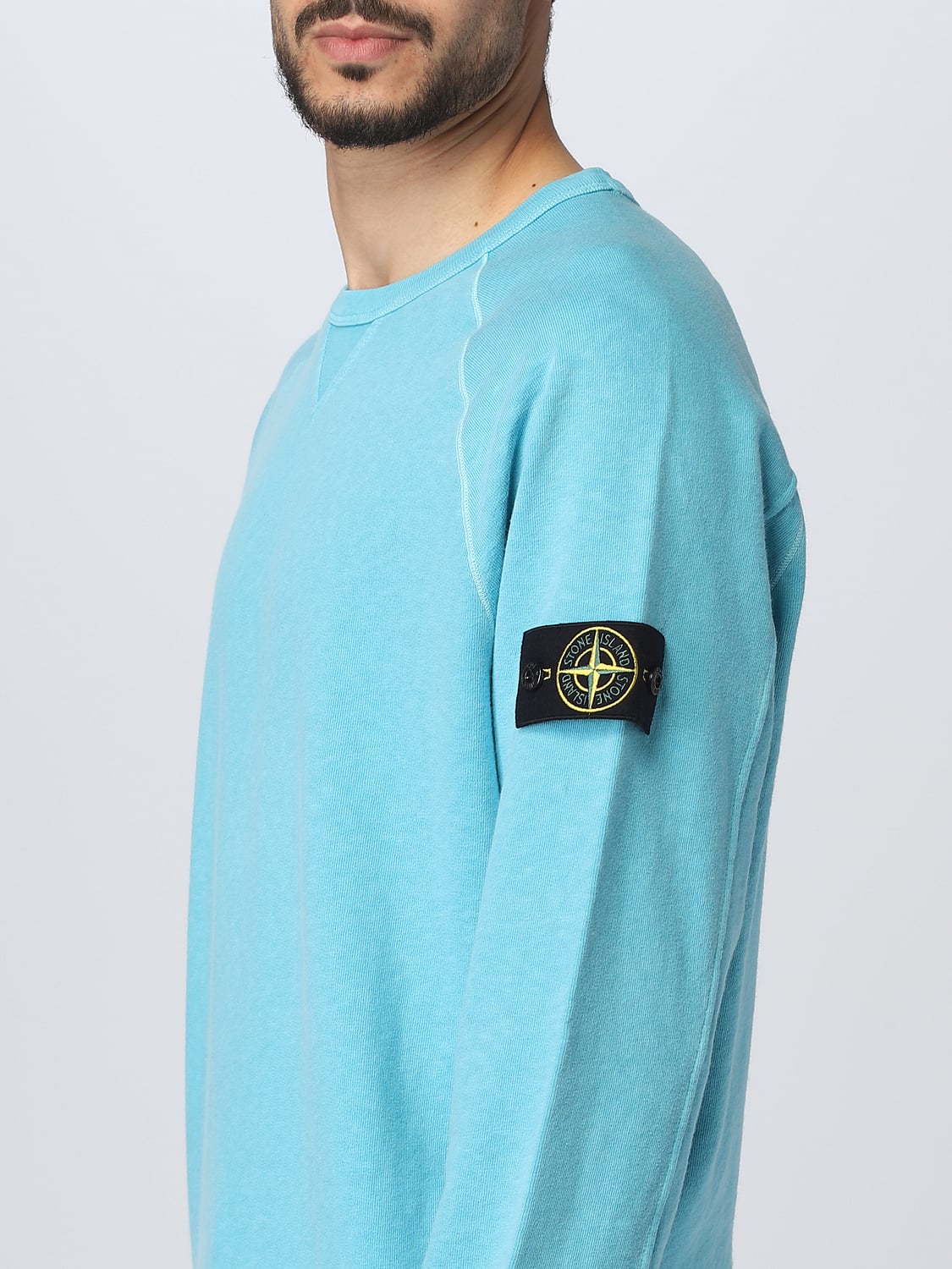 STONE ISLAND SUDADERA: Sudadera hombre Stone Island, Turquesa - Img 5